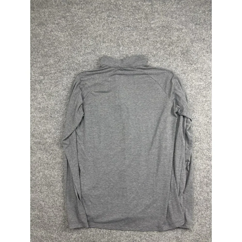 The North Face Pullover Mens Medium Gray Quarter Zip Long Sleeve‎ Thumbholes